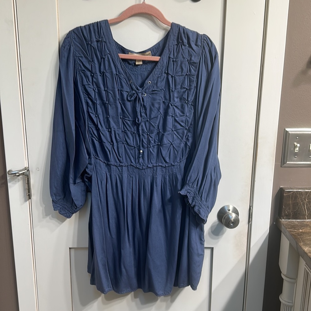 NINE WEST- Vintage America jeans blue top
